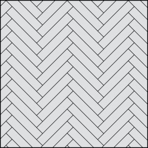 Herringbone floor pattern